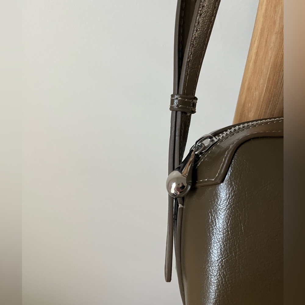Zara Dark Green Shoulder Bag - Picture 2 of 4